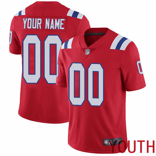 Limited Red Youth Alternate Jersey NFL Customized Football New England Patriots Vapor Untouchable->customized nfl jersey->Custom Jersey